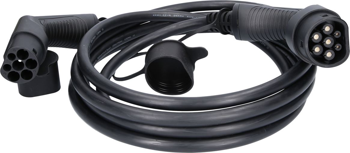 KS-Tools 117.7190 efuturo Ladekabel gerade, Typ 2 auf Typ 2 Stecker, 3 Phasen, b