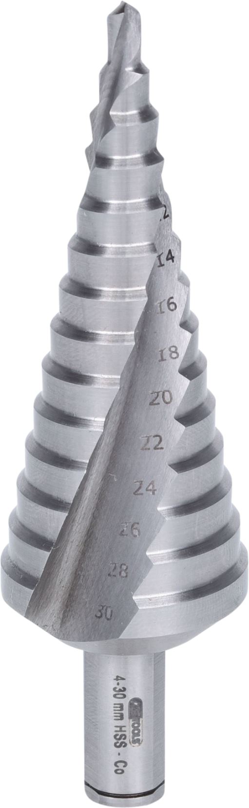KS Tools 330.2324 HSS Co 5 Stufenbohrer,Ø 4-30mm, 14 Stufen