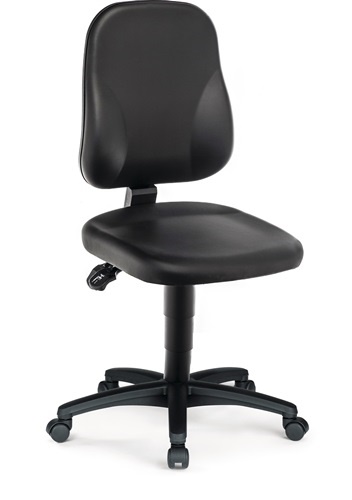 BIMOS 9653Y-0551-602 Arbeitsdrehstuhl  Rollen Kunstlederpolster schwarz 450-620