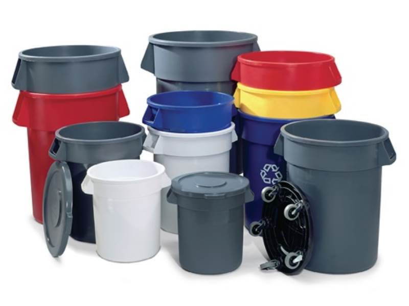 RUBBERMAID FG263100GRAY Stapeldeckel  Kunststoff grau Ø 560 mm passend für Mehrz