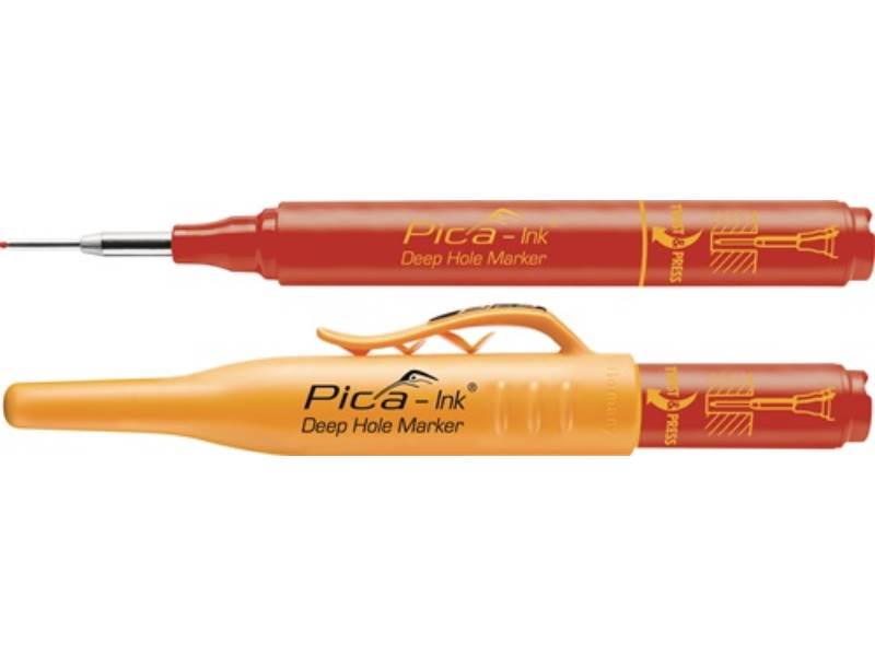 PICA 150/40 Tieflochmarker Pica-Ink rot  mit Teleskopspitze