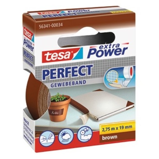 tesa Gewebeband extra Power Perfect 56341-00034 19mmx2,75m braun