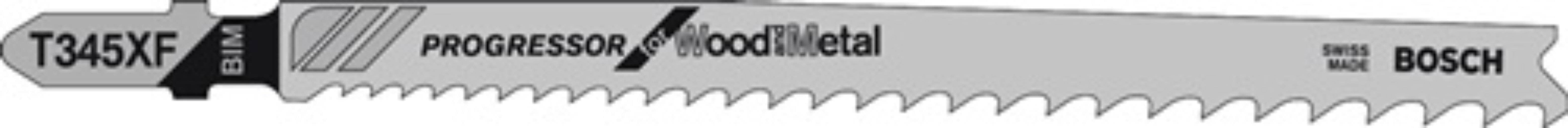 BOSCH 2608634994 Stichsägeblatt T 345 XF Gesamtlänge 132 mm Zahnteilung 2,4 -5 m