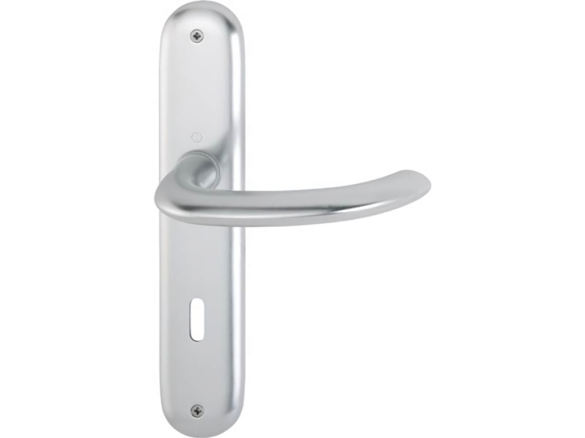 HOPPE 2784718 Langschildgarnitur Marseille 1138/273P Aluminium F1 OB 72 mm DIN l