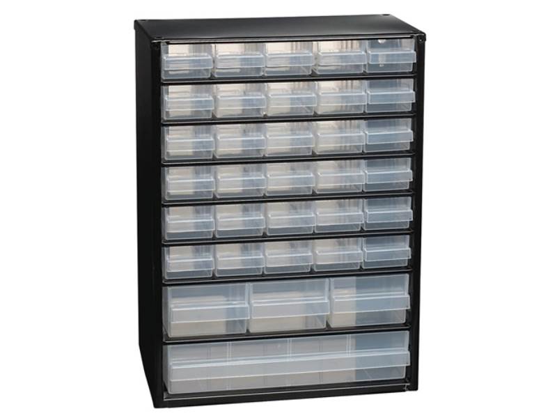 RAACO 132091  CABINET C 34 Kleinteilemagazin  B306xT150xH420mm Stahlblech 34 Sch