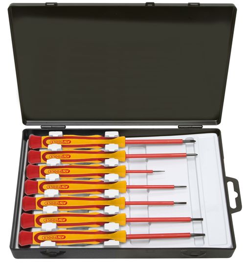 KS Tools 500.6165 Präzisions-Schraubendreher mit Schutzisolierung für Kreuzschli