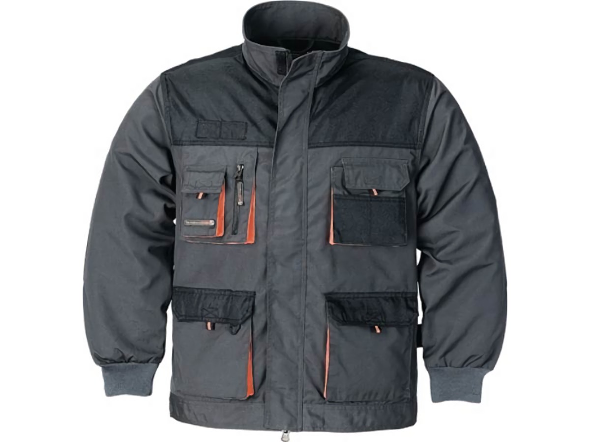 TERRATREND 3644 FB. 6310 Herrenjacke  Größe 54 dunkelgrau/schwarz/orange