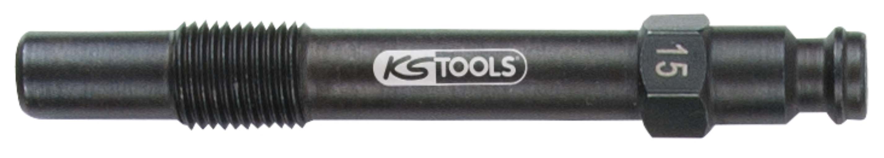 KS Tools 150.3675 Glühkerzen Adapter, M10x1,0 mit Außengewinde, Länge 75 mm