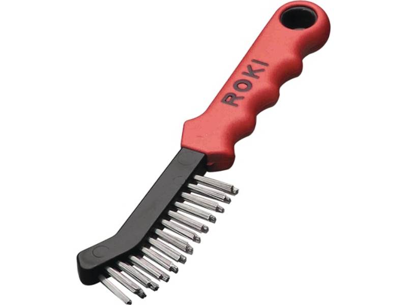 LESSMANN 182401 Drahtbürste ROKI® Länge 225 mm 0,35 mm Stahl 2-reihig