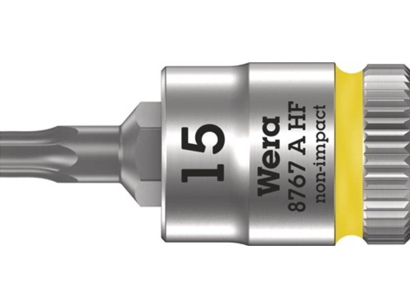 WERA 05003363001 Steckschlüsseleinsatz 8767 A HF TORX® 1/4 '' T15 Länge 28 mm