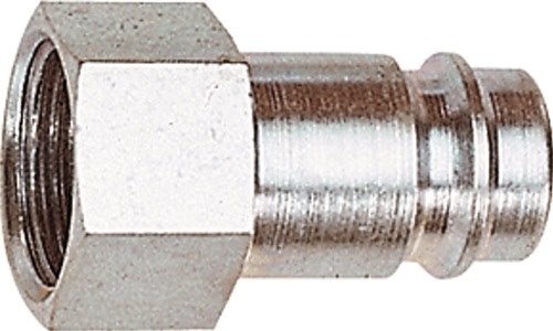 RIEGLER 107461 Stecknippel  Stahl gehärtet/vern. Stecker DN 10  Innengewinde G 1