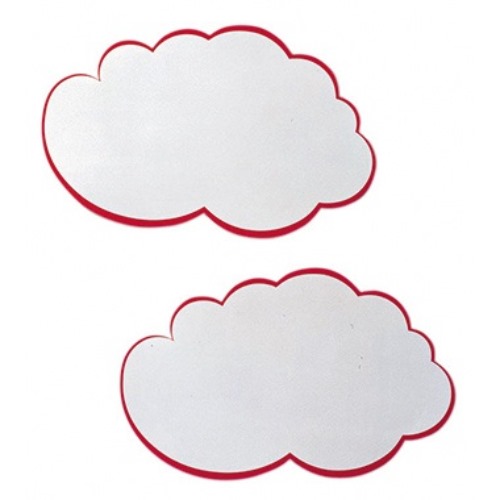 Franken Moderationskarte UMZ WM Wolke weiß/rot 20 St./Pack.