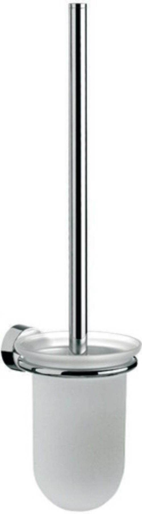 EMCO 451500101 Toilettenbürstengarnitur rondo 2 Behälter Kristallglas satiniert,