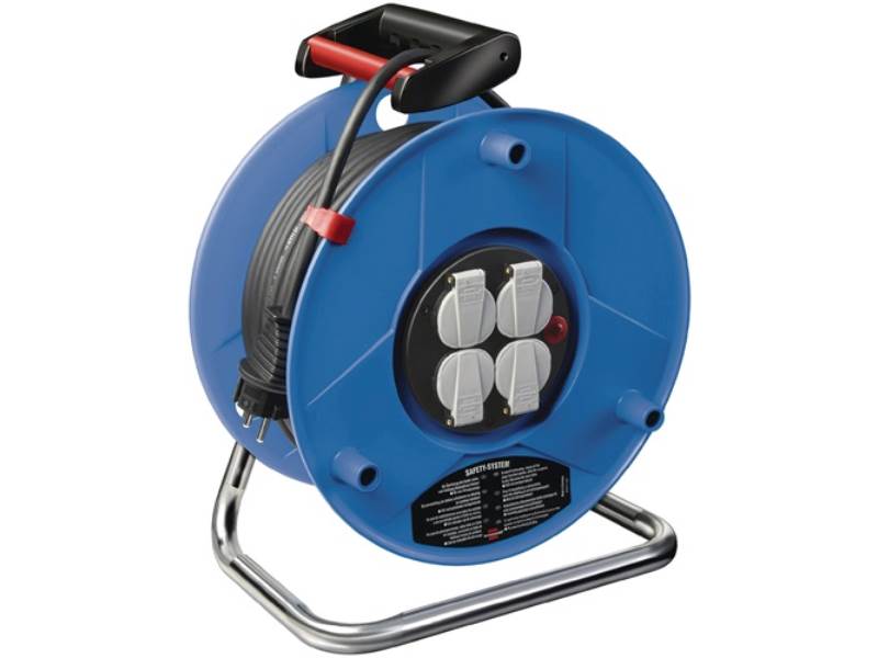 BRENNENSTUHL 1208060 Kabeltrommel Garant 50 m H05VV-F 3 x 1,5 mm² 290 mm 4 Schut