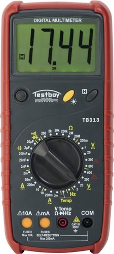 TESTBOY TB 313 Digitalmultimeter Testboy 313 0-600 V AC, 0-600 V DC RMS