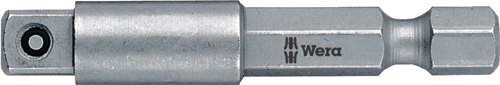 WERA 5050205001 Adapter 870/4 Antriebssechskant 1/4 Zoll Abtriebsvierkant 1/4 Zo