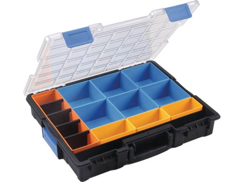 ALLIT 454220 Sortimentskasten Euro Plus Pro B440xT355xH76mm 15 Fächer 4 Trennste