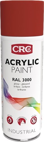 CRC 11678-AA Farbschutzlackspray ACRYL Feuerrot glänzend RAL 3000 400 ml