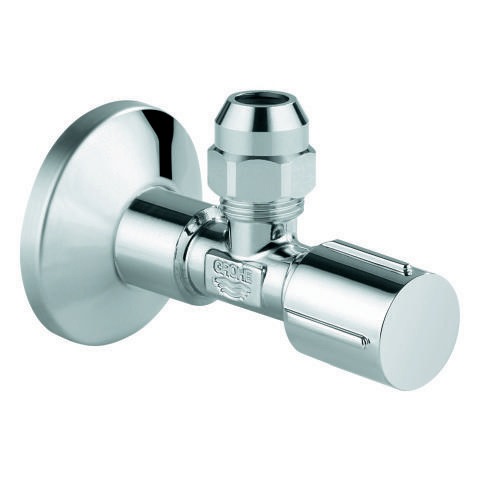 GROHE 22037000 Eckventil  Quetschverschraubung chrom mit Schubrosette