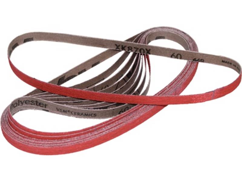 VSM 716563 Schleifband XK870F Länge 760 mm Breite 40 mm Körnung 120 für Stahl /