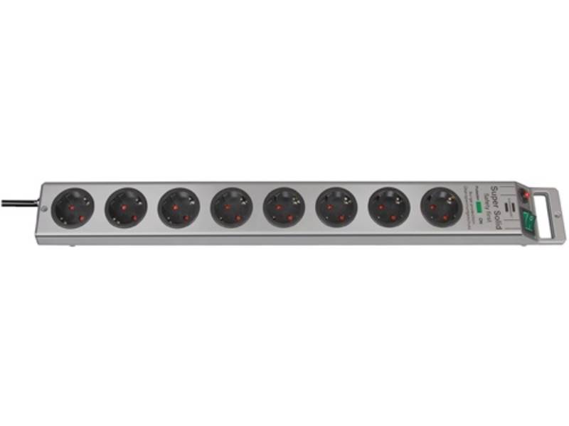 BRENNENSTUHL 1153340318 Steckdosenleiste Super Solid 16 A 230 V Steckdosen 8 2,5