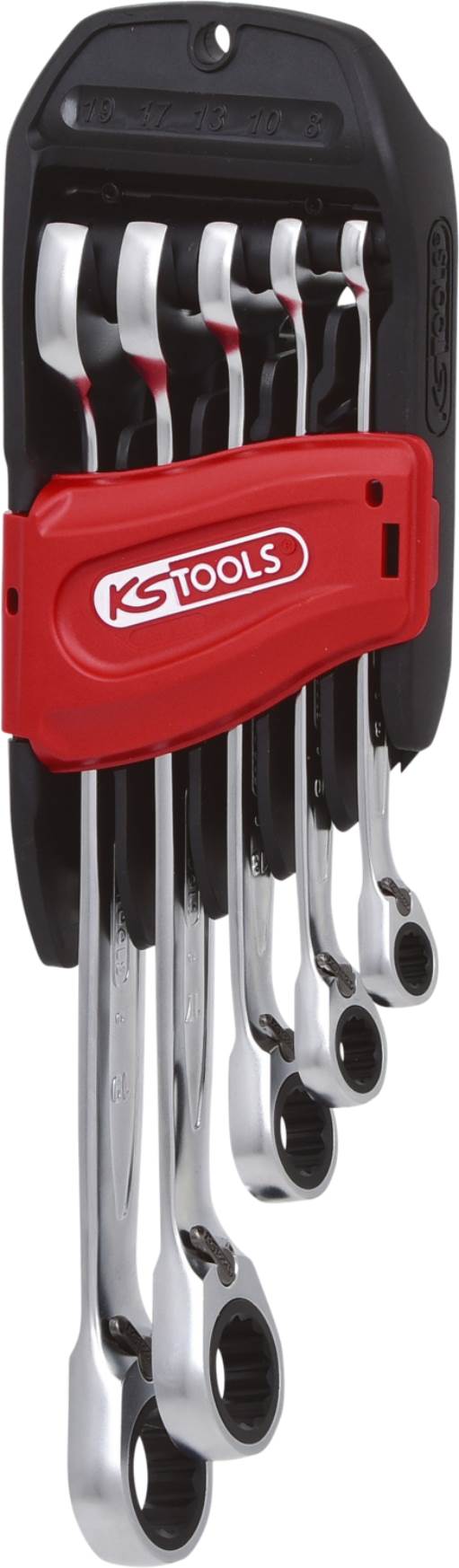 KS Tools 503.4605 GEARplus Ratschenringmaulschlüssel-Satz, umschaltbar, 5-tlg. 8