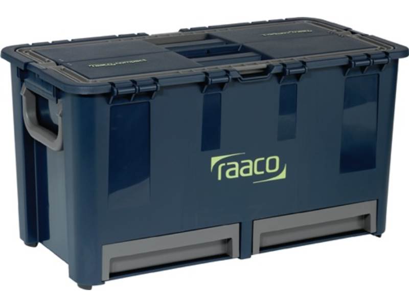 RAACO 136600 Werkzeugkoffer Compact 47 B540xT300xH295mm 7 Einsteckfächer Polypro