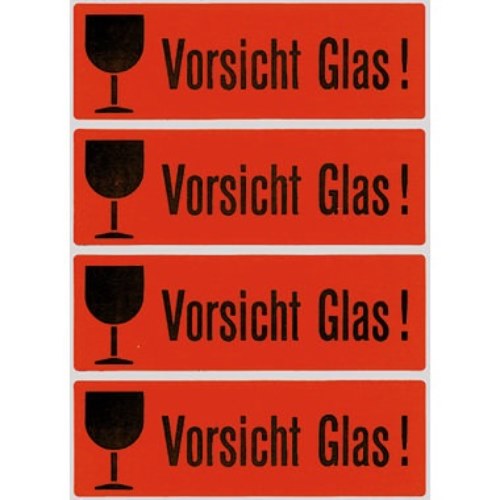 HERMA Hinweisetikett 6750 39x118mm leuchtrot 1.000 St./Pack.