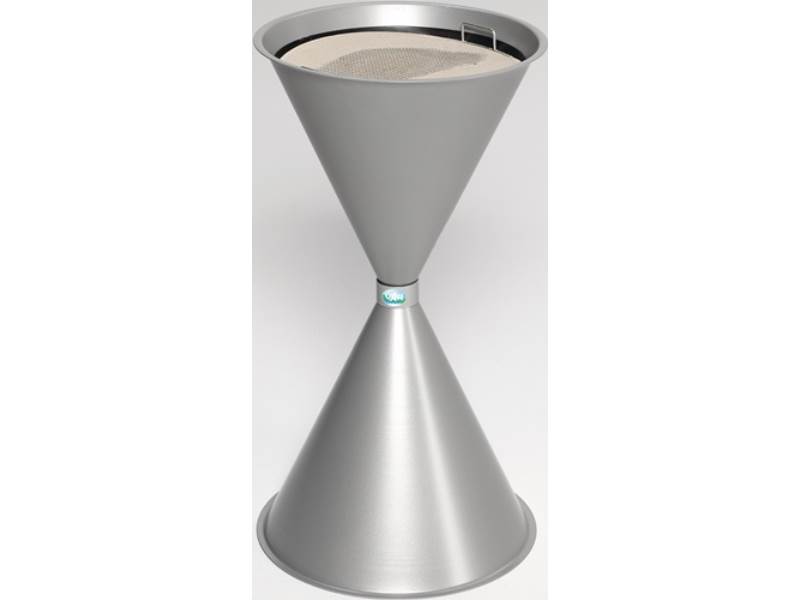 VAR 1168 Standascher  D400xH730mm silber Stahlblech