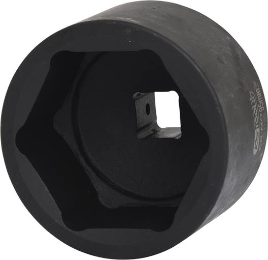 KS Tools 515.1795 1'' Sechskant-Kraft-Stecknuss, kurz, 95mm