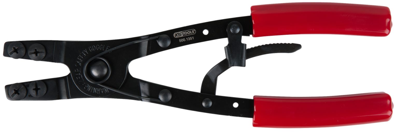 KS-Tools 500.1351 Aussen-Sicherungszange mit ausw.Spitzen