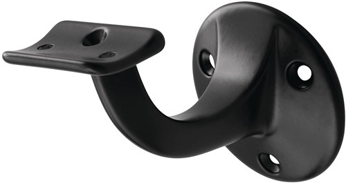 HERMETA 3500-70E Handlaufträger 3500 Aluminium kunststoffbeschichtet schwarz Dur