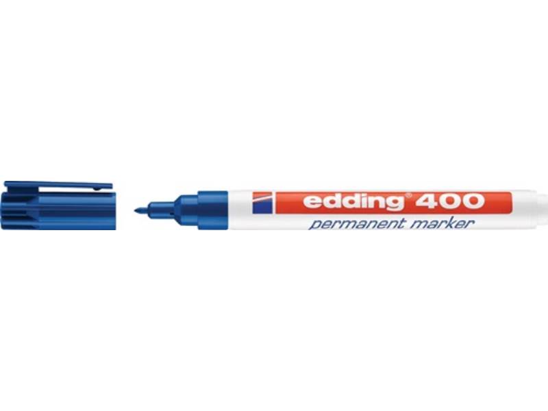 EDDING 4-400003 Permanentmarker 400 blau Strichbreite 1 mm Rundspitze