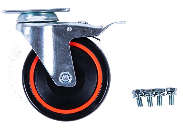 KS-Tools 826.0007-R008P Lenkrolle mit Feststellbremse