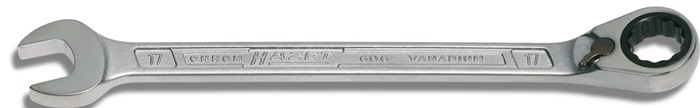 HAZET 606-8 Maulringratschenschlüssel 606 Schlüsselweite 8 mm Länge 129,9 mm ums