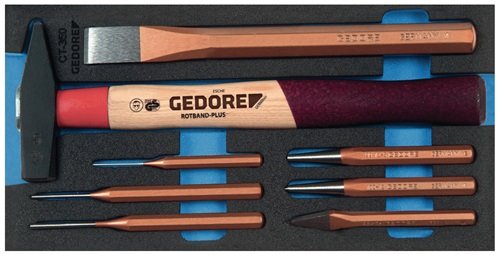 GEDORE 2309041 Werkzeugmodul 1500 CT1-350 8-teilig  1/3-Modul Schlagwerkzeugsatz