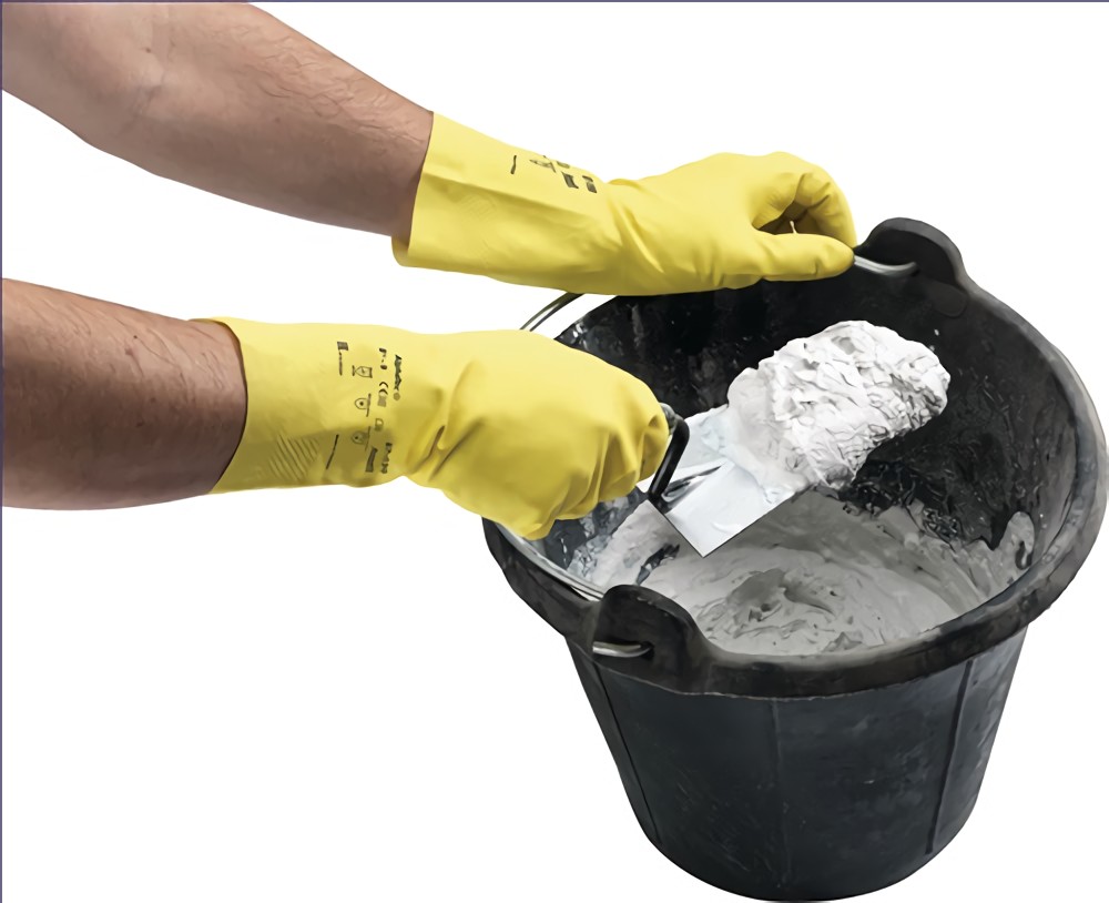 ANSELL 87190080 Chemikalienhandschuhe AlphaTec 87-190 Größe 7,5-8 gelb  PSA-Kate