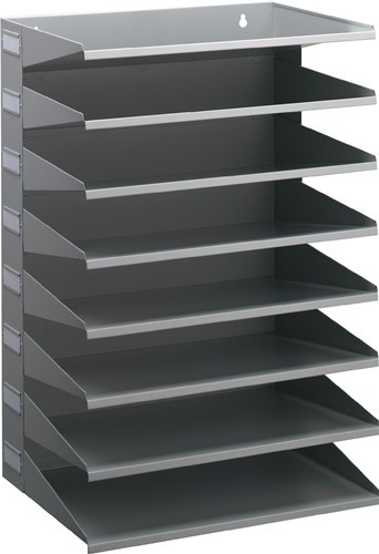 DURABLE 336110 Sortierstation  8 Fächer H540xB360xT250mm Stahlblech lichtgrau, R