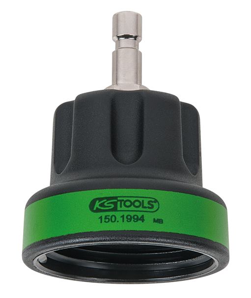 KS Tools 150.1994 Kühlsystem-Bajonettadapter, #22,  IG M45x3, moosgrün