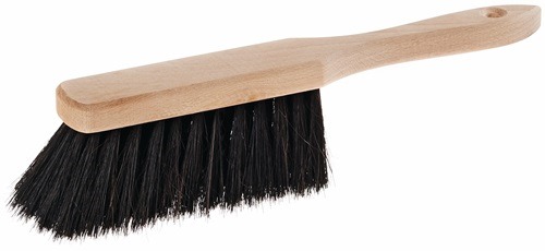 Handfeger Rosshaar L.280mm m.Holzrücken Rosshaar · Holzrücken, natur · staubbindend