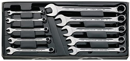 STAHLWILLE 96400808 Ringmaulschlüssel-Satz 13/10 KT 10-teilig Schlüsselweite 8-1