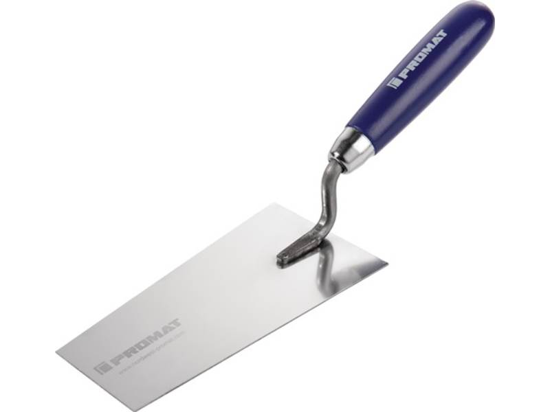 PROMAT  Berner Putzkelle  Länge 160 mm Breite 85 mm rostfrei, m. Buchenholzheft
