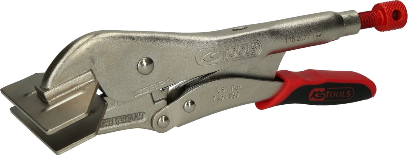 KS Tools 115.2077 Breitmaul-Flachbacken-Gripzange mit Easy-Release, 250mm