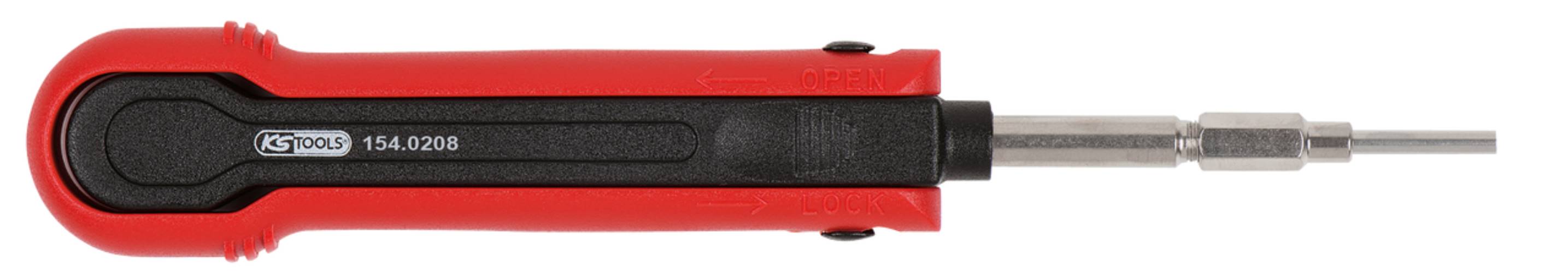 KS Tools 154.0208 Kabel-Entriegelungswerkzeug, Rundsteckhülse 1,5mm