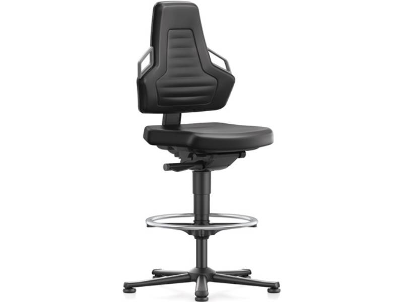 BIMOS 9031-2000-3285 Arbeitsdrehstuhl Nexxit Bodengleiter + Fußring Grifffarbe g