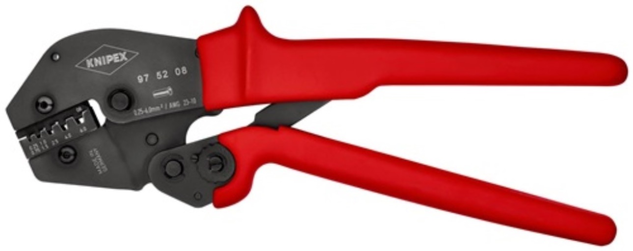 KNIPEX 97 52 08 Crimpzange  Länge 250 mm 0,25 - 6 (AWG 23 - 10) mm²
