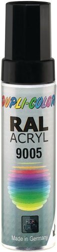 DUPLI-COLOR 677236 Lackstift  tiefschwarz matt RAL 9005 12 ml