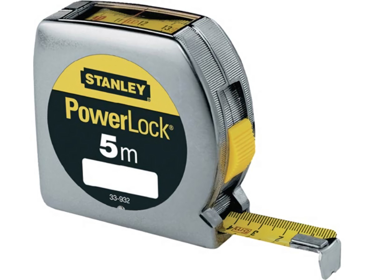 STANLEY 0-33-932 Taschenrollbandmaß PowerLock® Länge 5 m Breite 19 mm mm/cm EGII