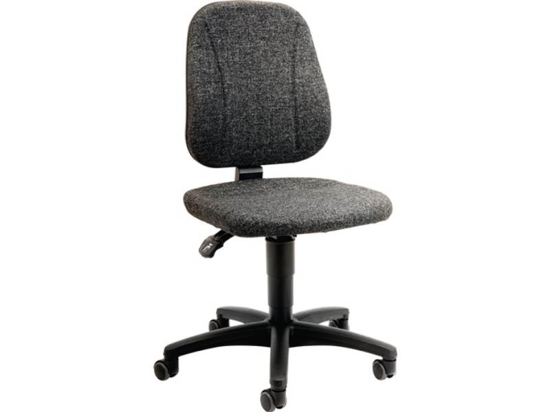 BIMOS 9653-CI11 Arbeitsdrehstuhl Unitec Rollen Stoffpolster grau 440-620 mm