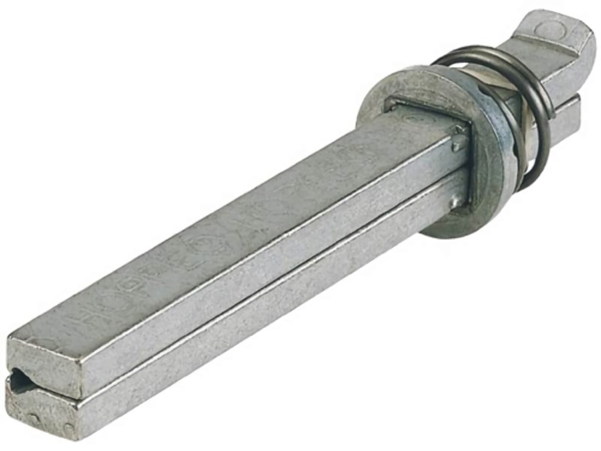 HOPPE 6661250 Profil-Wechselstift F/Ei Vierkant 10 mm Länge 100 mm Eisen verzink